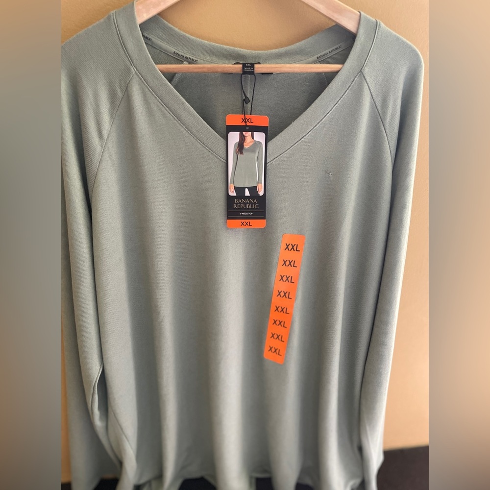 Banana Republic Ladies' Long Sleeve V-Neck Top
